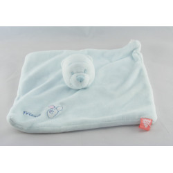 Doudou plat Winnie l'ourson bleu 
