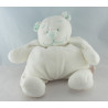 Doudou ours blanc vert Tonton NOUKIE'S 16 cm