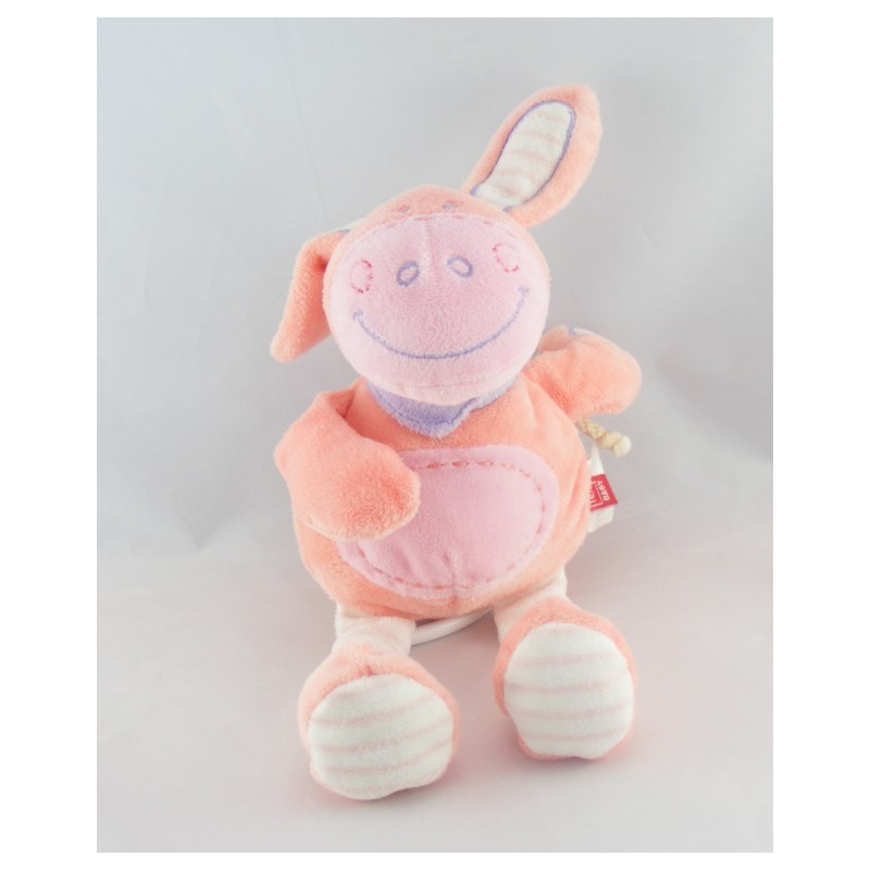 Doudou Ane cheval lapin rose TEX