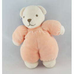 Doudou ours orange saumon NOUNOURS